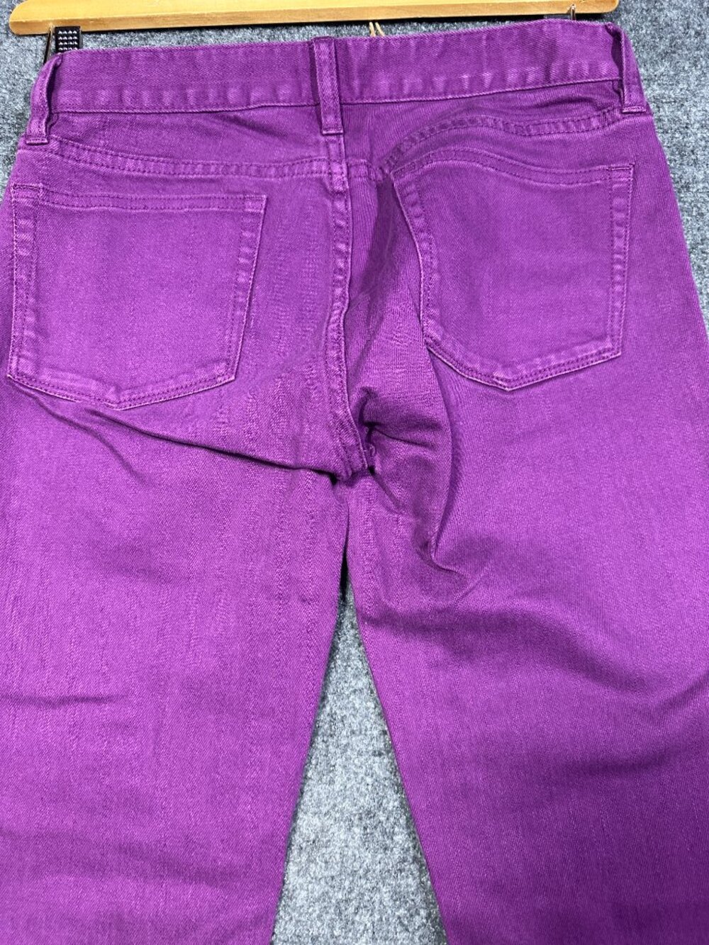 J Crew Jeans Womens 26 Toothpick Purple Cotton Stretch Skinny Pockets - Picture 9 of 9